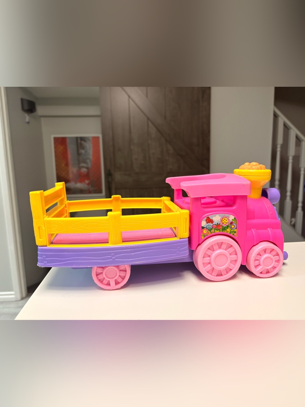 Fisher-Price Little People Musical Zoo Train in pink